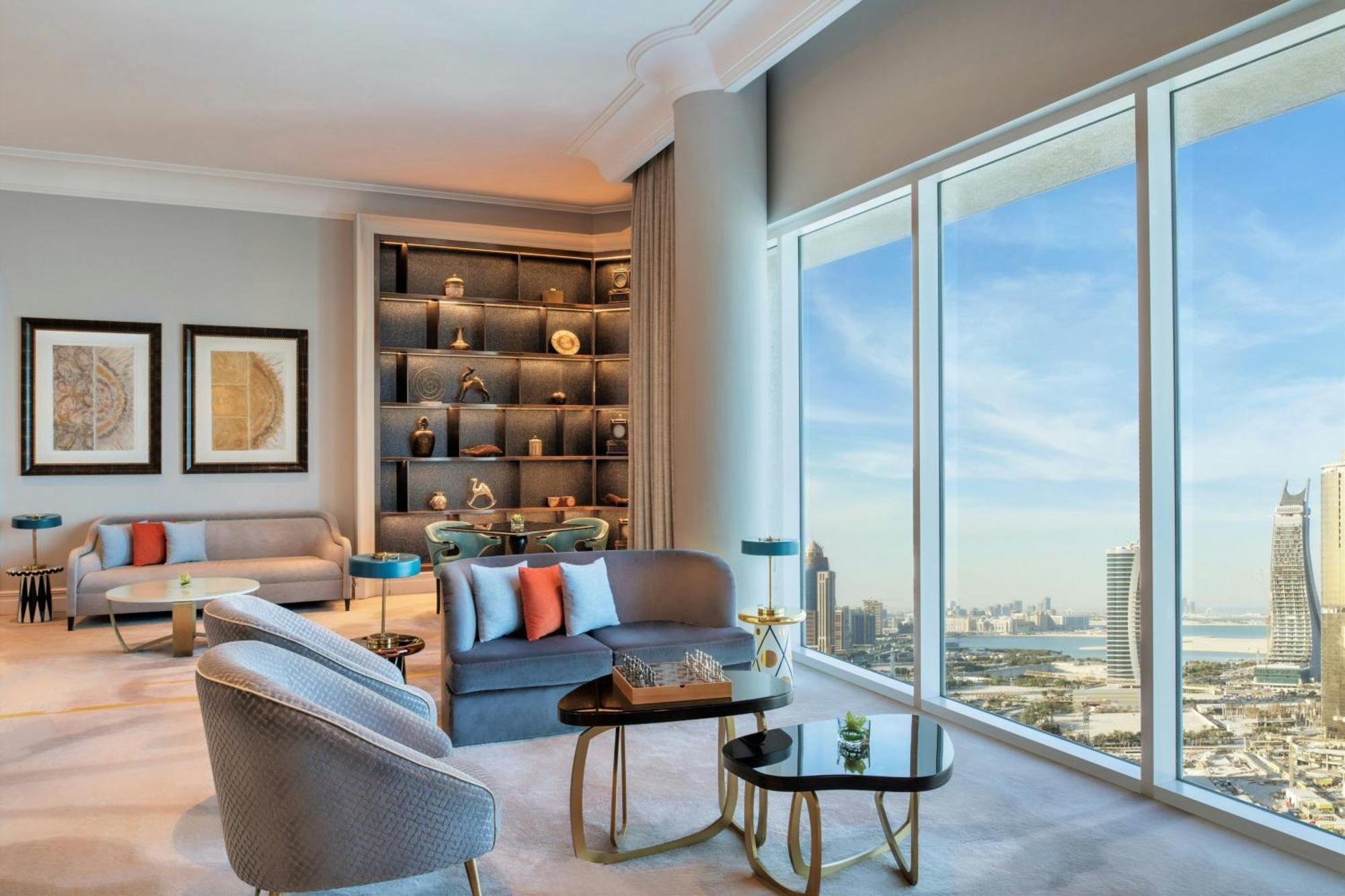 The Ritz-Carlton, Doha Hotel Exterior foto A living room at the Address Downtown Dubai